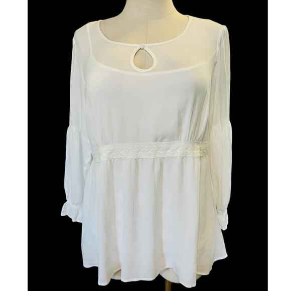 New but‎ Damaged Torrid Outlander Sheer Time Traveler Tunic Shirt Plus Size 2 - Picture 1 of 4